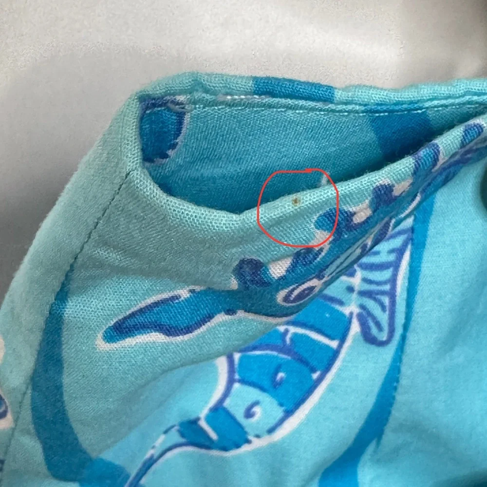 Lilly Pulitzer Skirt Vintage Seahorse White Label Promenade Aqua Blue SZ 0 - Picture 16 of 16